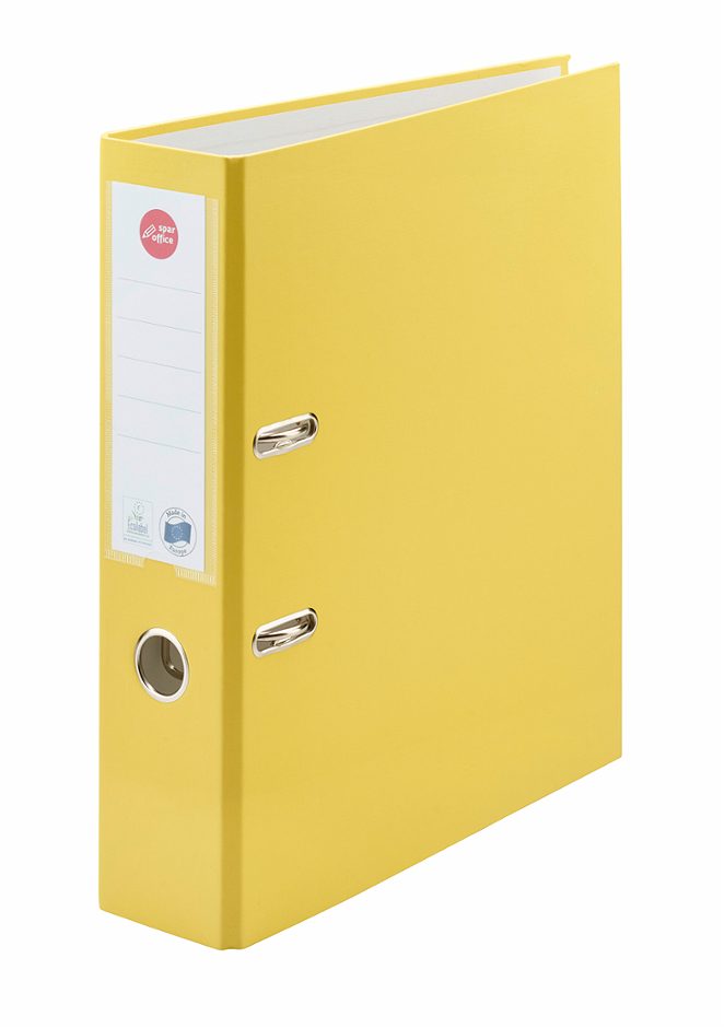 SPAR office Ordner A4, gelb 7,5cm