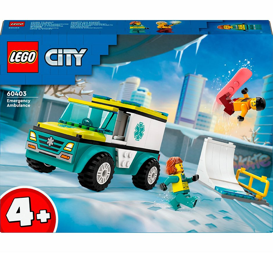 LEGO City Rettungswagen und Snowboarder 60403