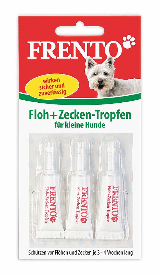 Frento Floh+Zecken-Tropfen für kleine Hunde 3 x 2,5 ml
