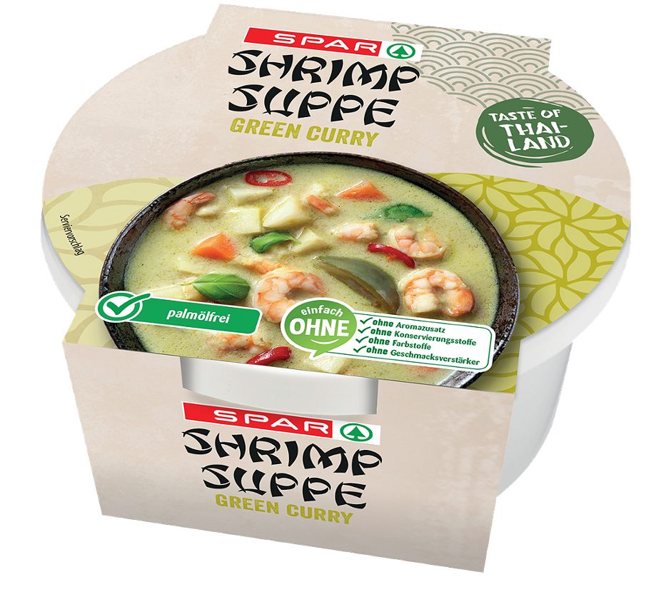 SPAR ASIA Shrimp Suppe Green Curry 300 G