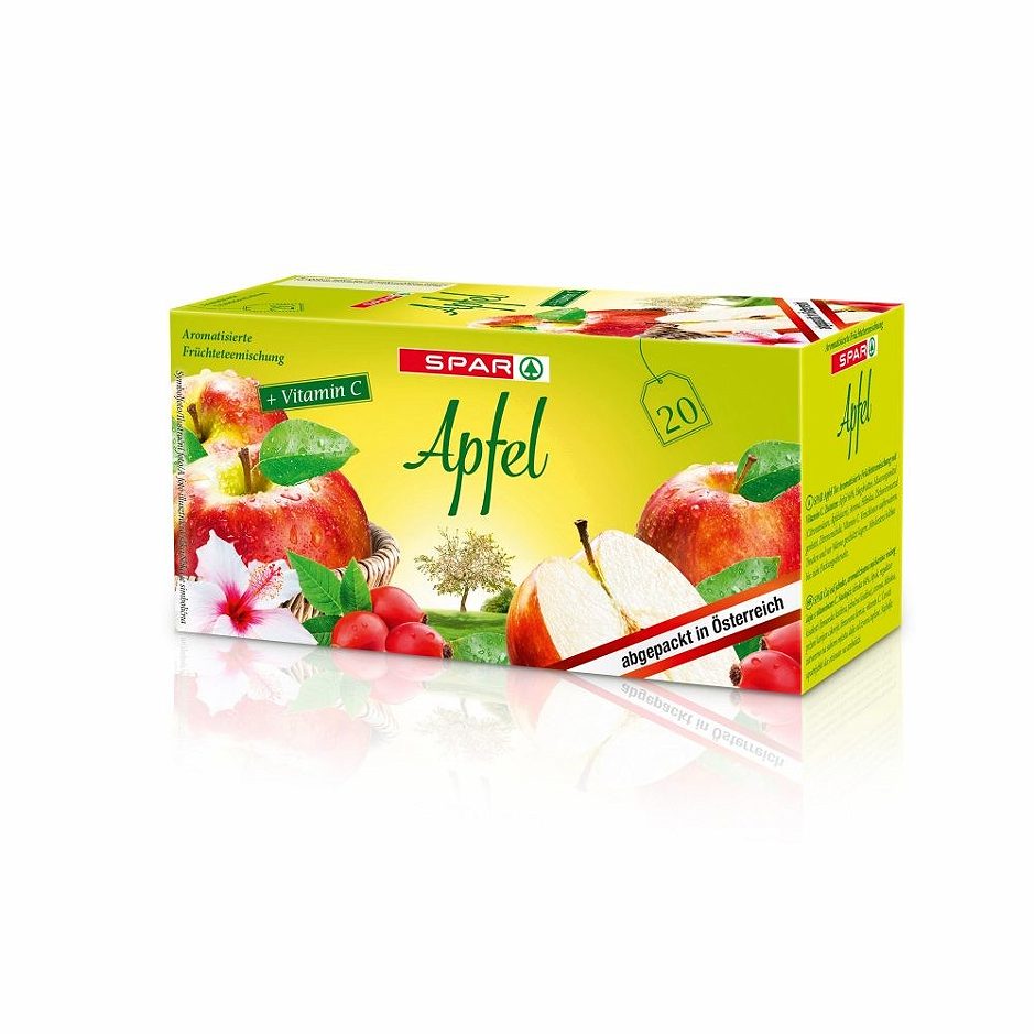 SPAR Apfel Früchtetee 20 Teebeutel