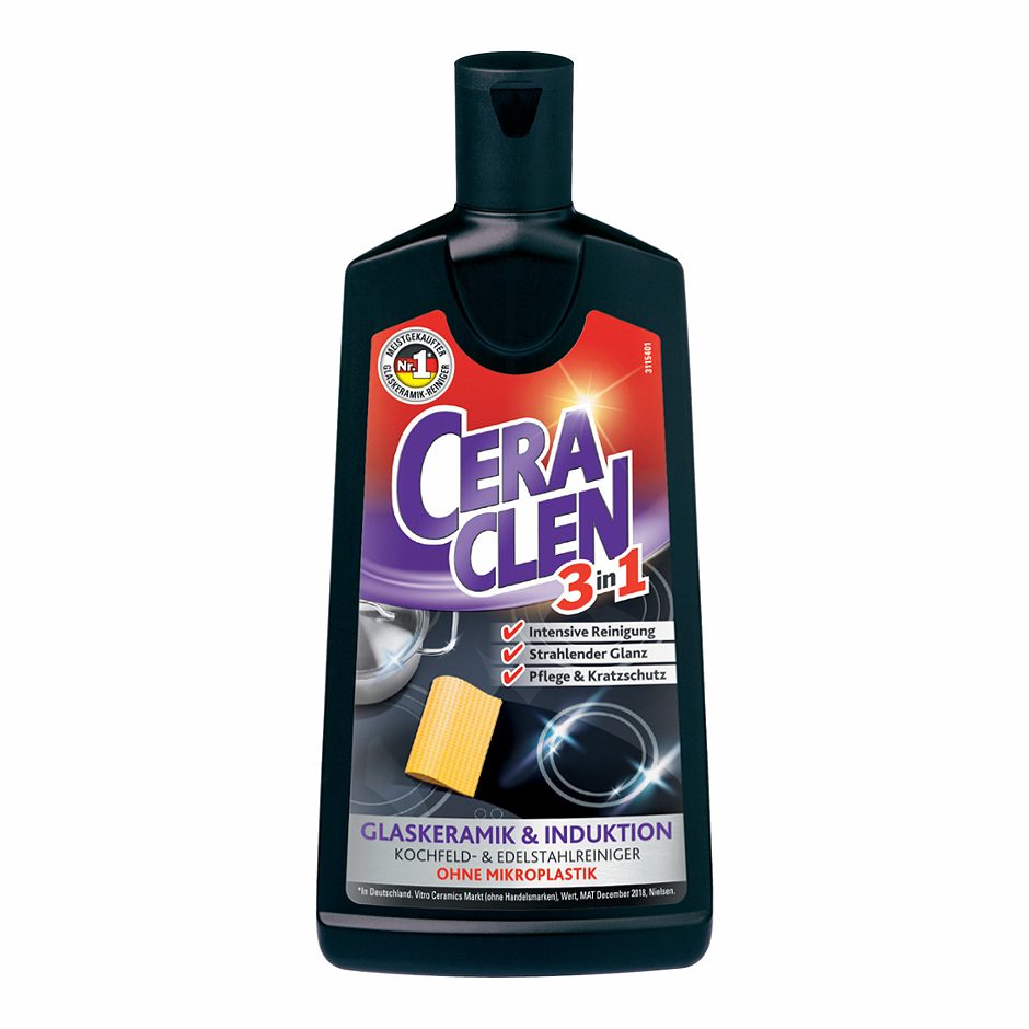 Cera Clen 5in1 Kochfeld & Edelstahlreiniger Glaskeramik & Induktion 200ml