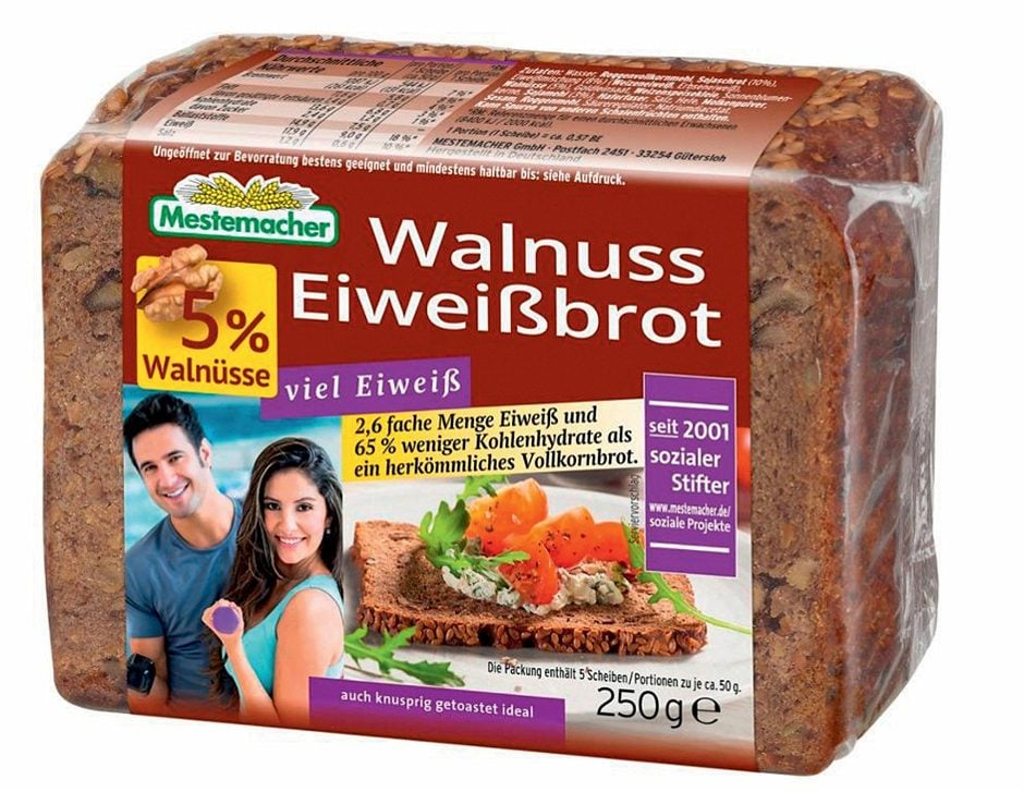 Mestemacher Eiweißbrot mit Walnüssen 5 Scheiben 250 G