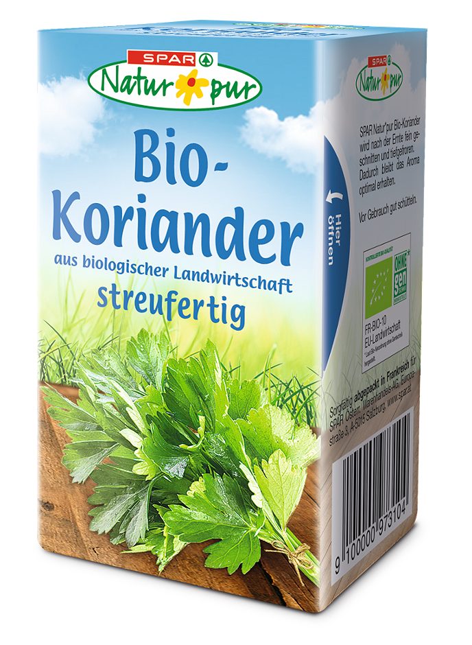 SPAR Natur*pur Bio-Koriander streufertig 40 G