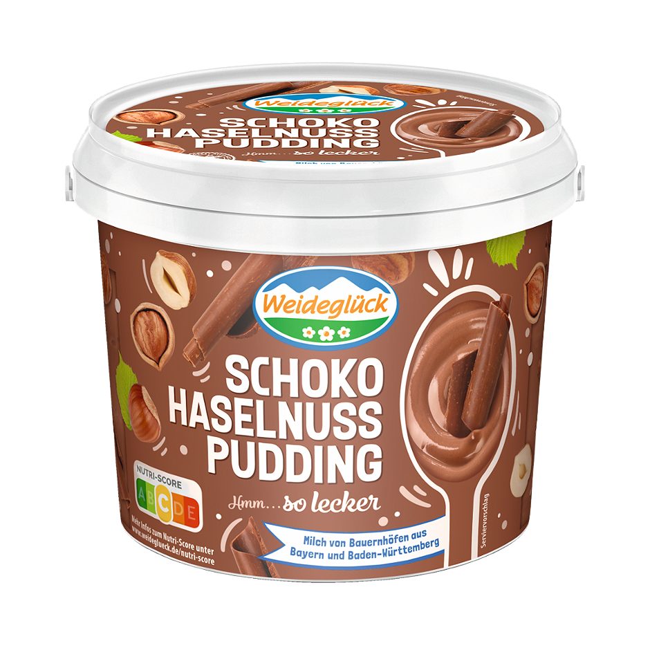 Weideglück Pudding Haselnuss Schoko 800 G