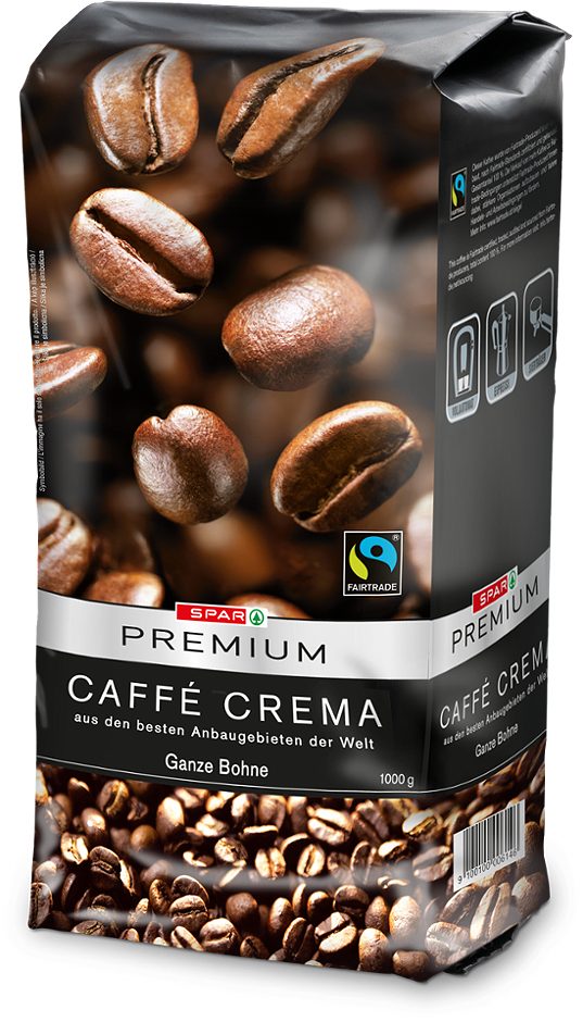 SPAR PREMIUM Caffè Crema ganze Bohne 1 KG