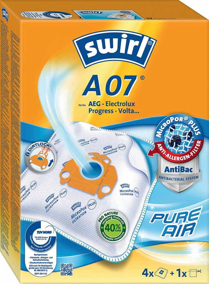 Swirl Staubsaugerbeutel A07 4 Stück