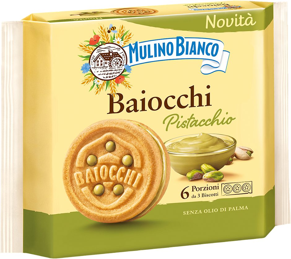 Barilla Mulino Bianco Baiocchi Pistacchio 168 G