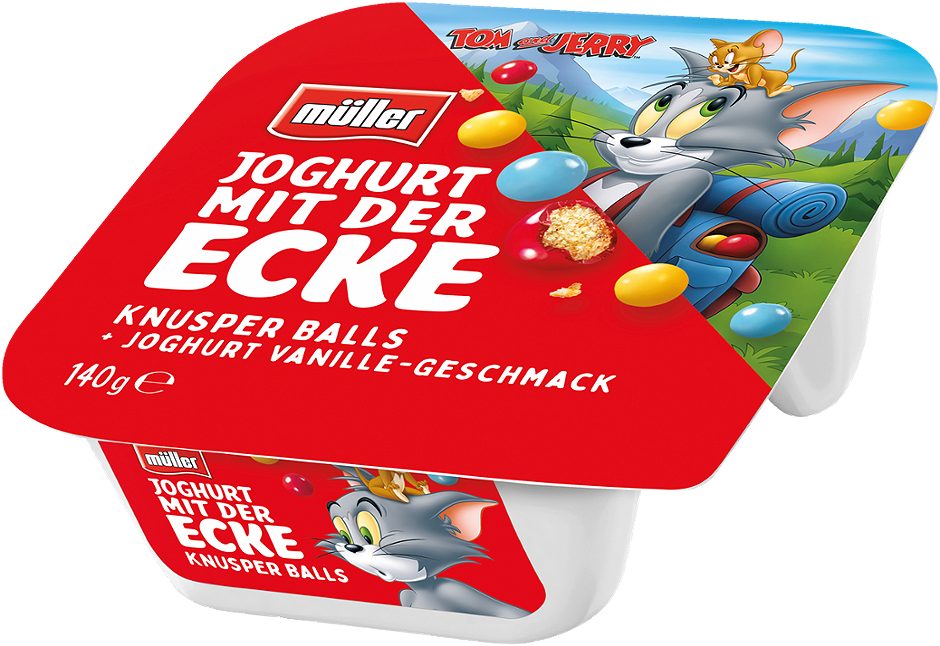 Müller Joghurt mit der Ecke Knusper Balls 140 G