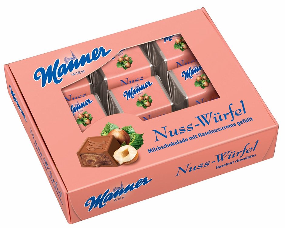 Manner Nuss-Würfel 9 Stück 115 G