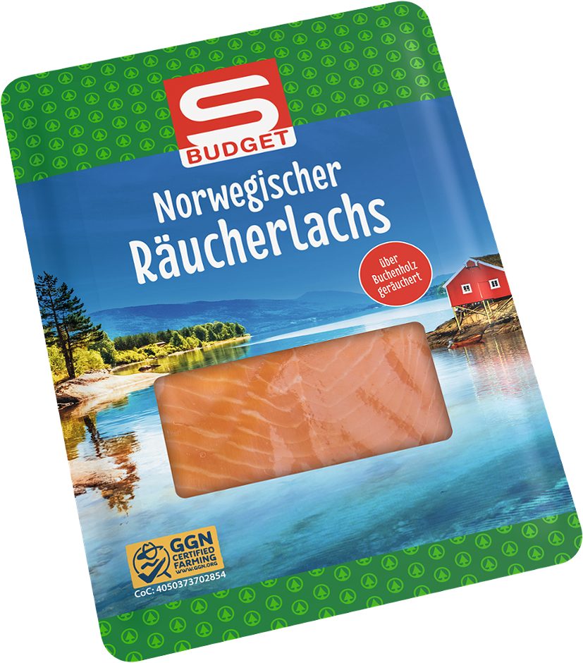 S-BUDGET Norwegischer Räucherlachs 200 G