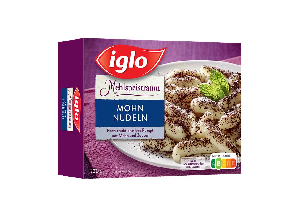 Iglo Mehlspeistraum Mohnnudeln 500 G