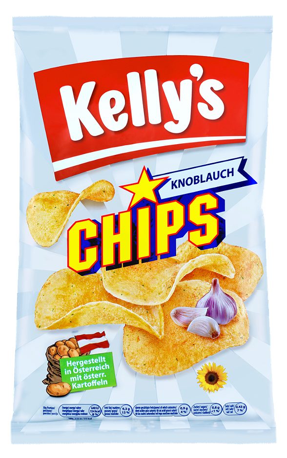 Kelly's Chips Knoblauch 150 G