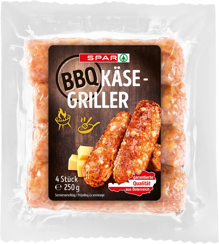 SPAR BBQ Käsegriller 4 Stück 250 G