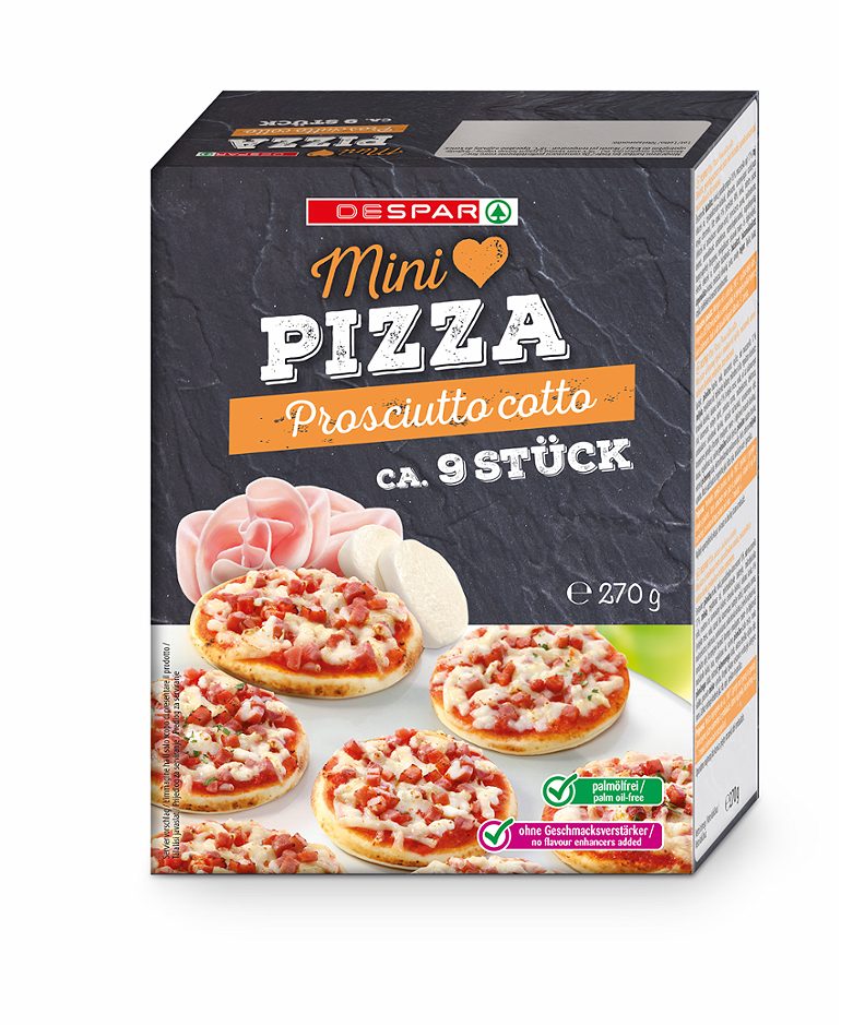 DESPAR Mini-Pizza Prosciutto cotto ca. 9 Stück 270 G