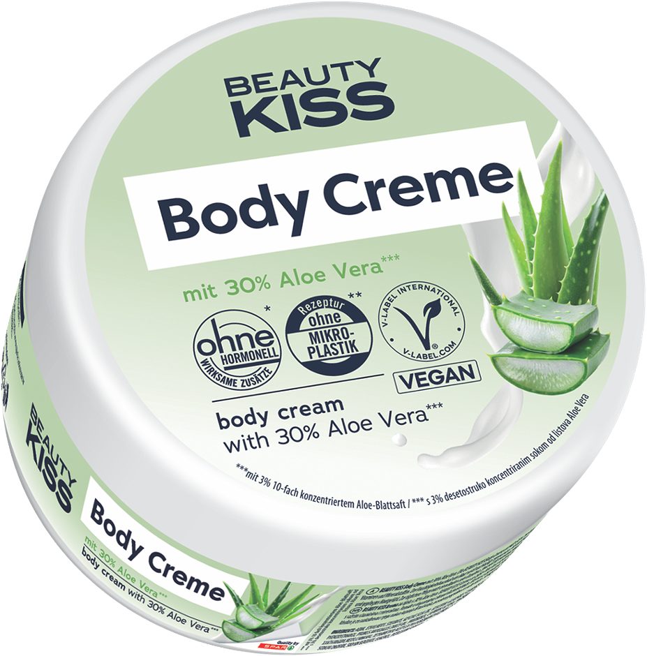 BEAUTY KISS Body Creme mit 30% Aloe Vera*** 300ml