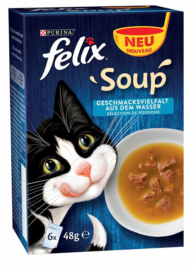 Felix Soup Katzennahrung Vielfalt aus dem Wasser 6x48g 288 G
