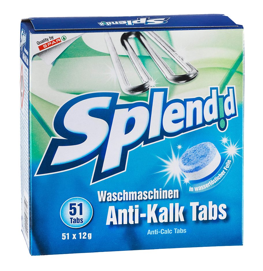 Splendid Waschmaschinen Anti-Kalk Tabs 51 Tabs