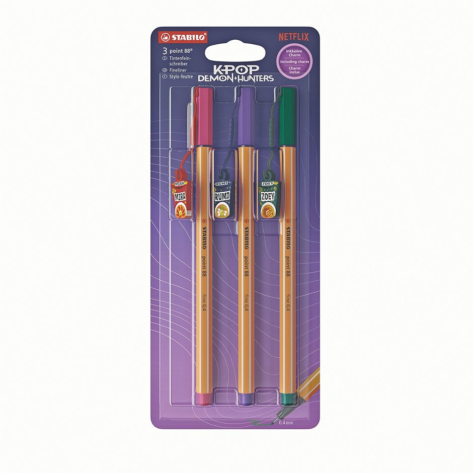 Stabilo Point 88 3er Fineliner K-Pop Demon Hunters