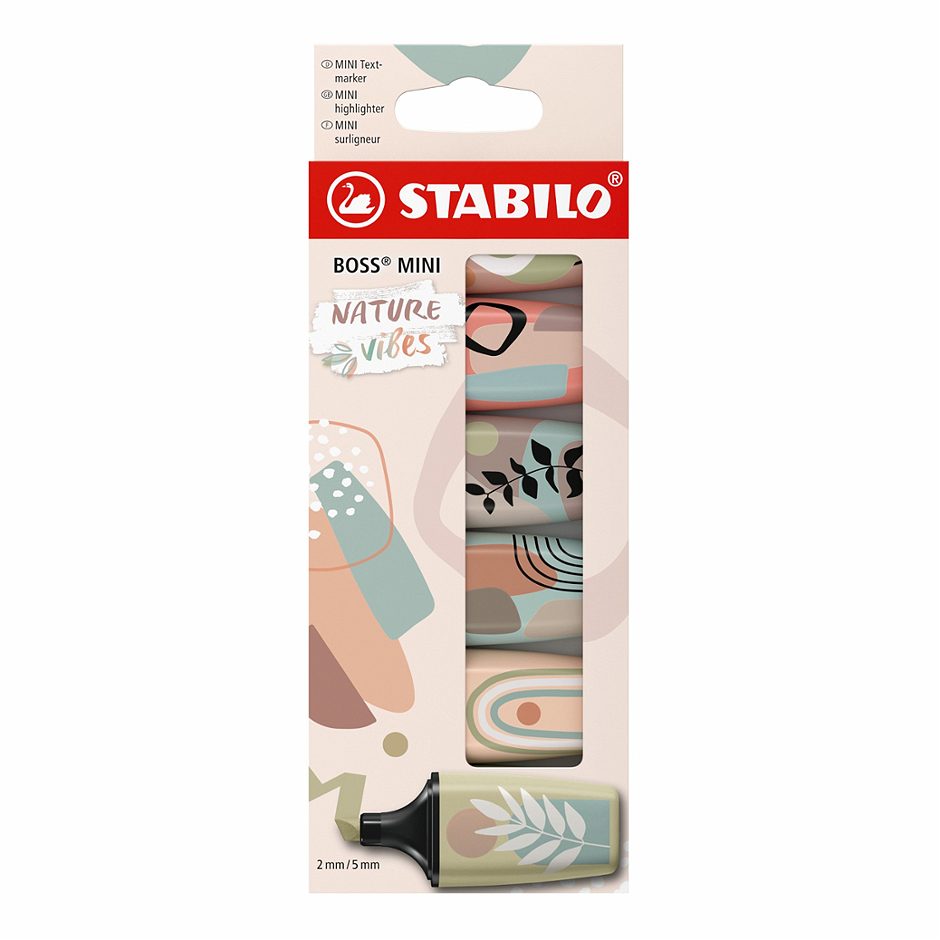 Stabilo Textmarker Boss MINI Nature 6er
