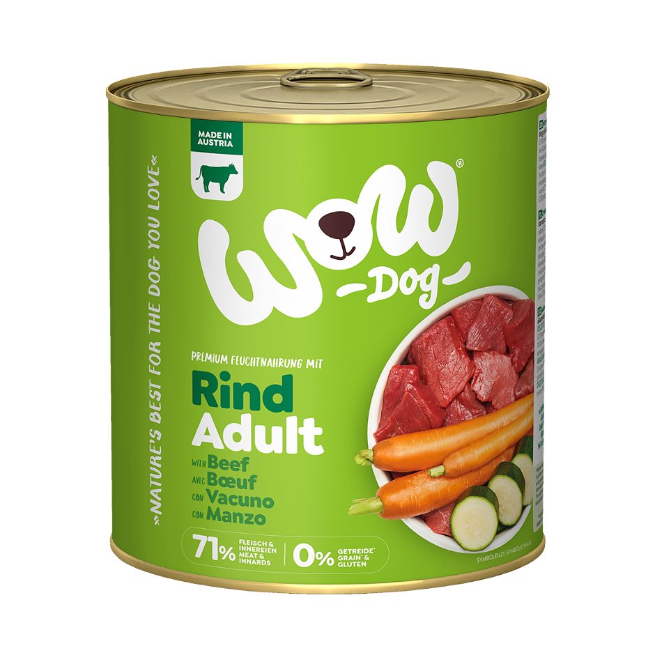 Wow Hundenahrung Adult Rind 800 G