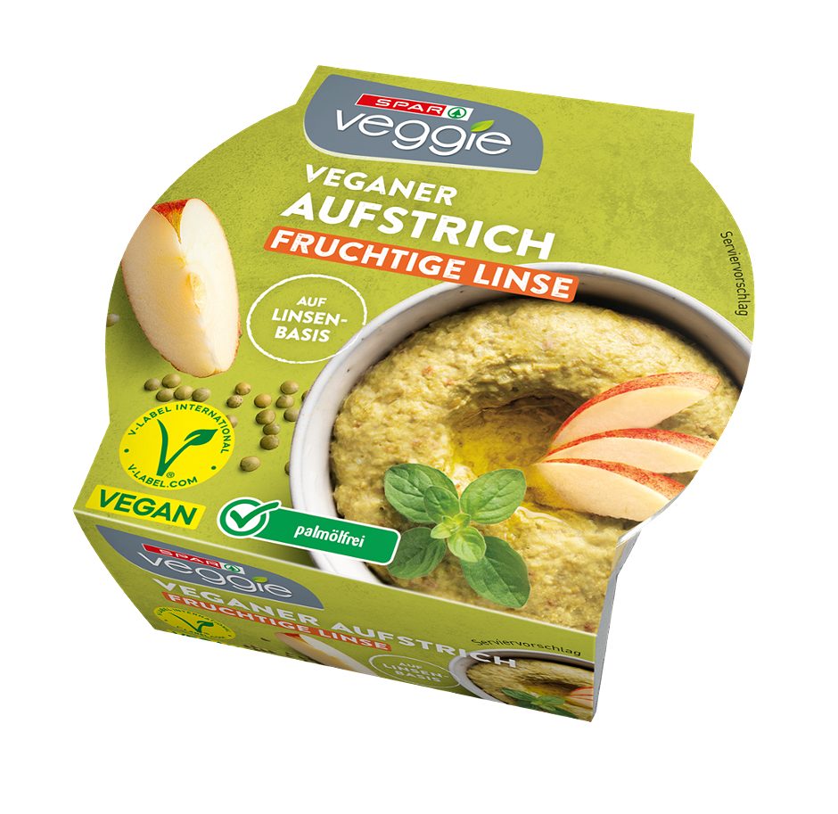 SPAR Veggie veganer Aufstrich fruchtige Linse 125 G