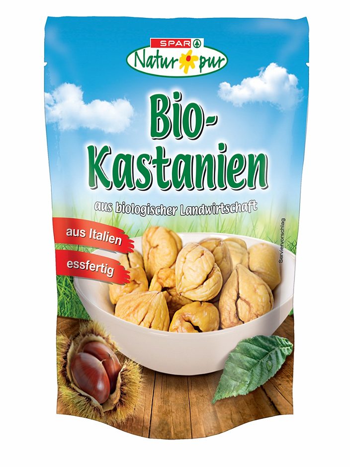 SPAR Natur*pur Bio-Kastanien essfertig 100 G