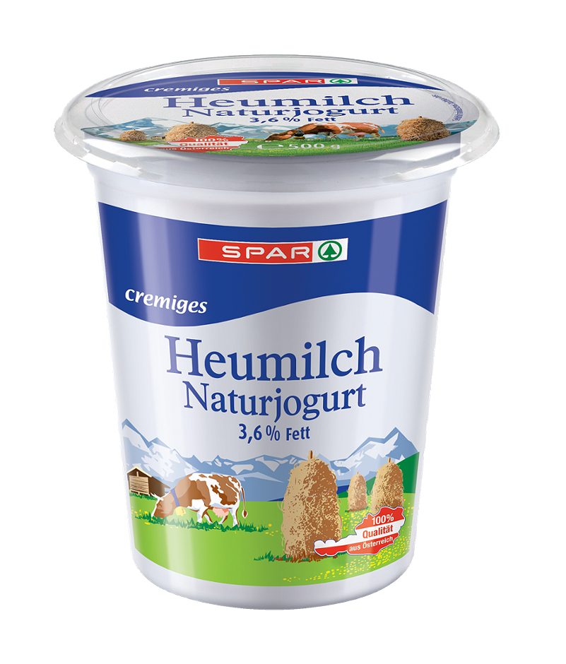SPAR cremiges Heumilch Naturjogurt 3,6% Fett 500 G