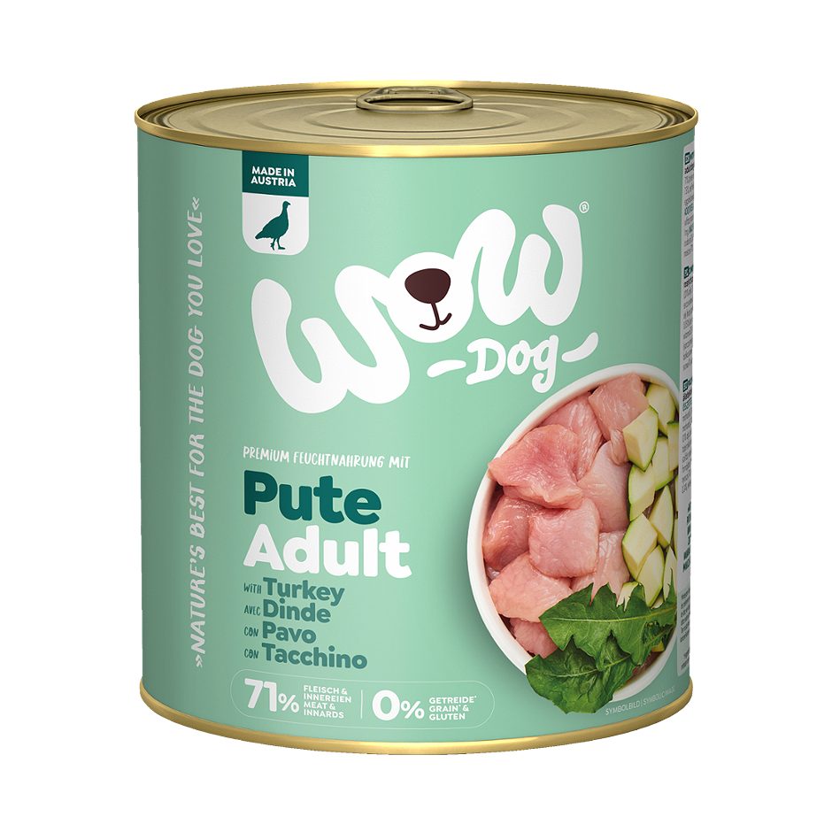 Wow Hundenahrung Pute 800 G