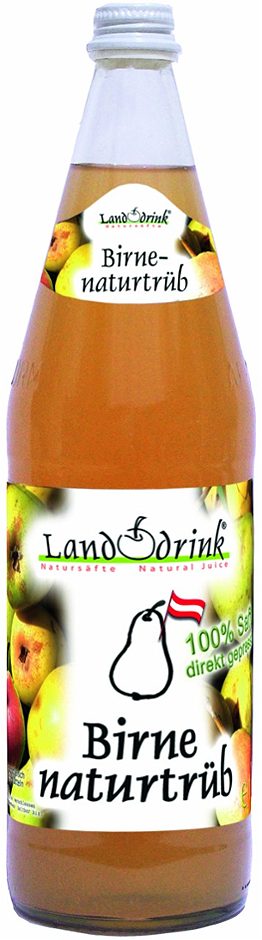 Land-Drink Birnensaft naturtrüb 1 L MEHRWEG