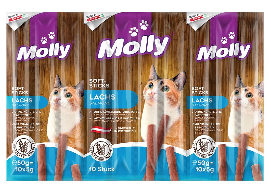 Molly Soft-Sticks Lachs 10 x 5g 50 G