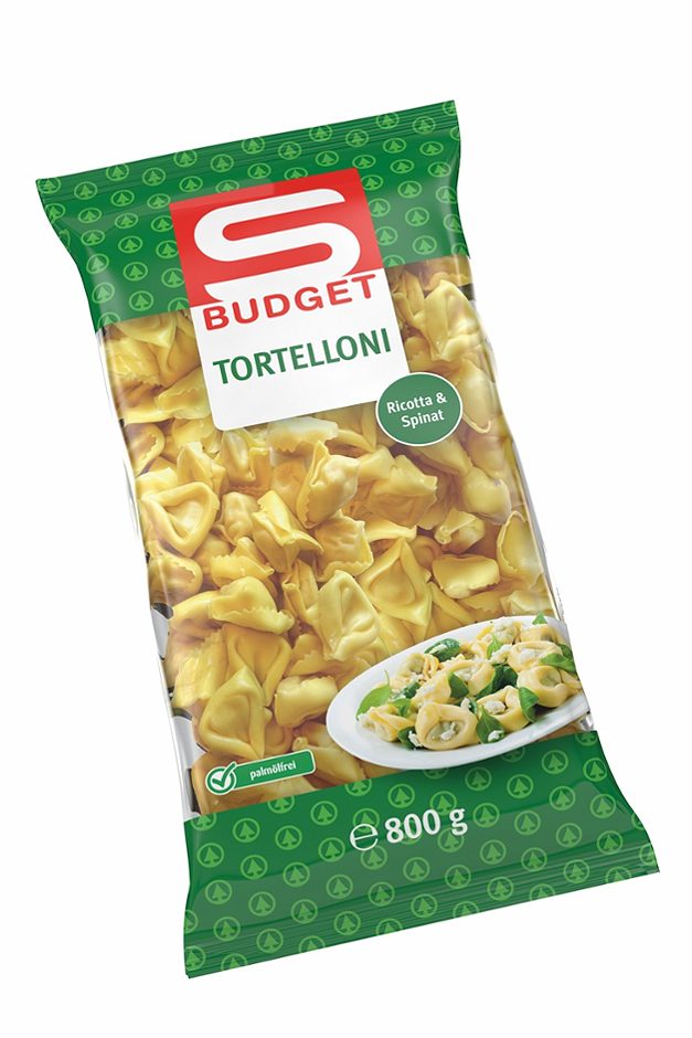 S-BUDGET Tortelloni Ricotta & Spinat 800 G
