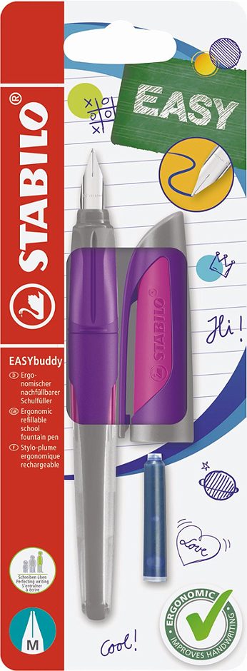 STABILO Füllfeder EASY Buddy lila/magenta