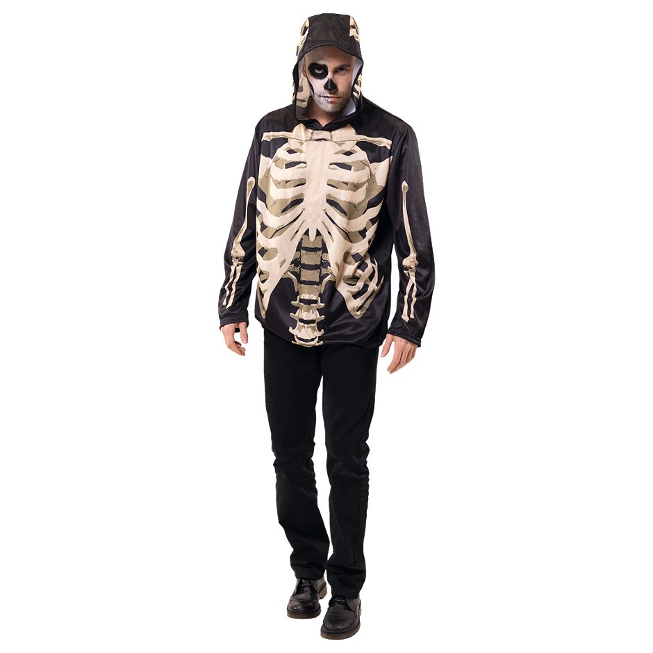 PartyXPeople Hoodie Skelett S/M