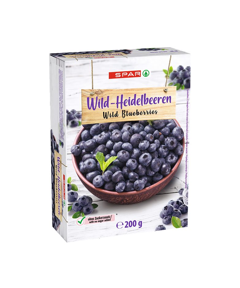 SPAR Heidelbeeren tiefgekühlt 200 G