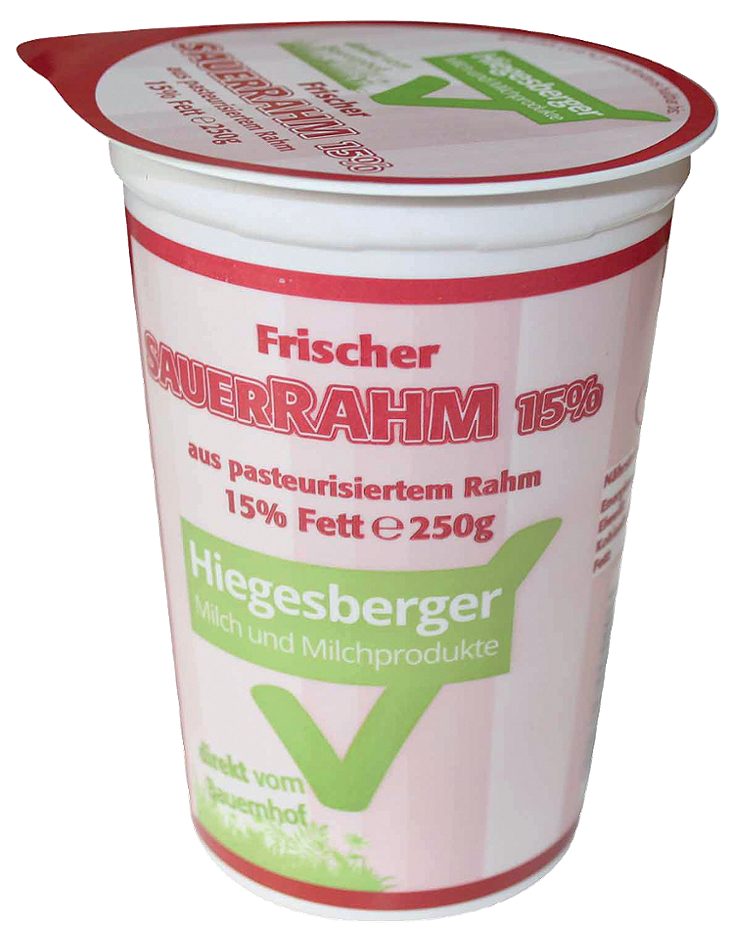 Hiegesberger Sauerrahm 15% Fett 250 G