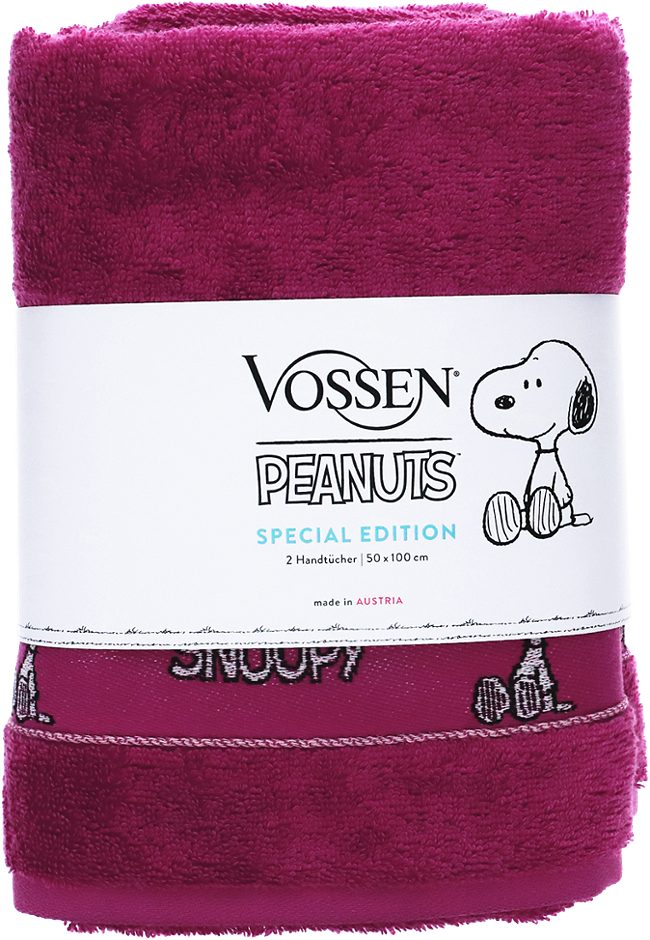 Vossen Peanuts Handtuch 2er Set blackberry 50x100cm