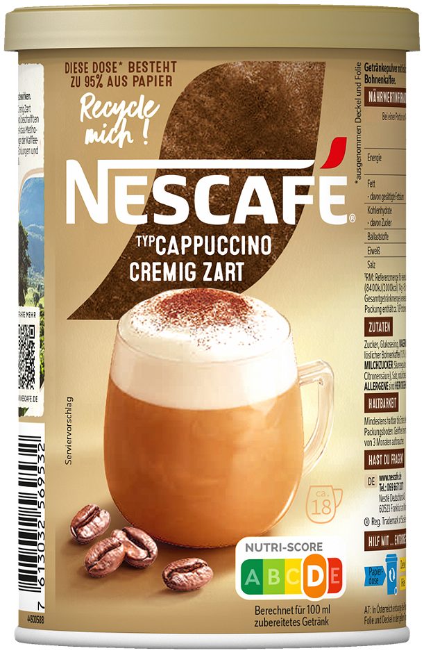 Nescafé Löskaffee Cappuccino Cremig Zart 250 G