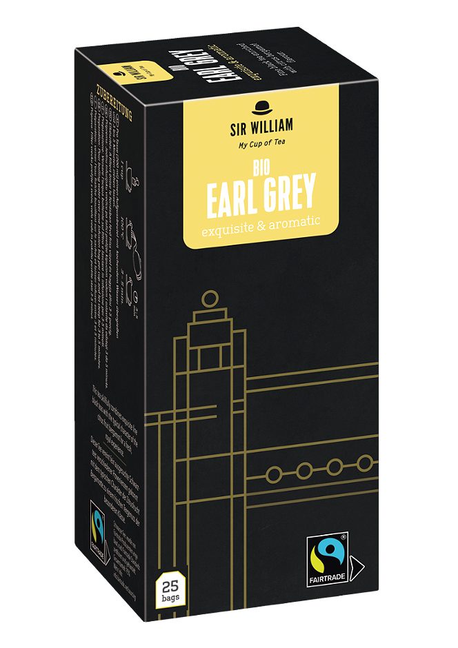 Sir William Bio-Schwarztee Earl Grey 25 Teebeutel