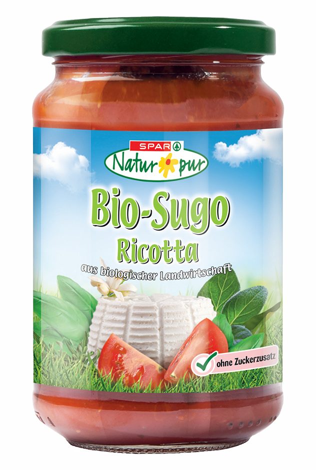 SPAR Natur*pur Bio-Sugo Ricotta 350 G
