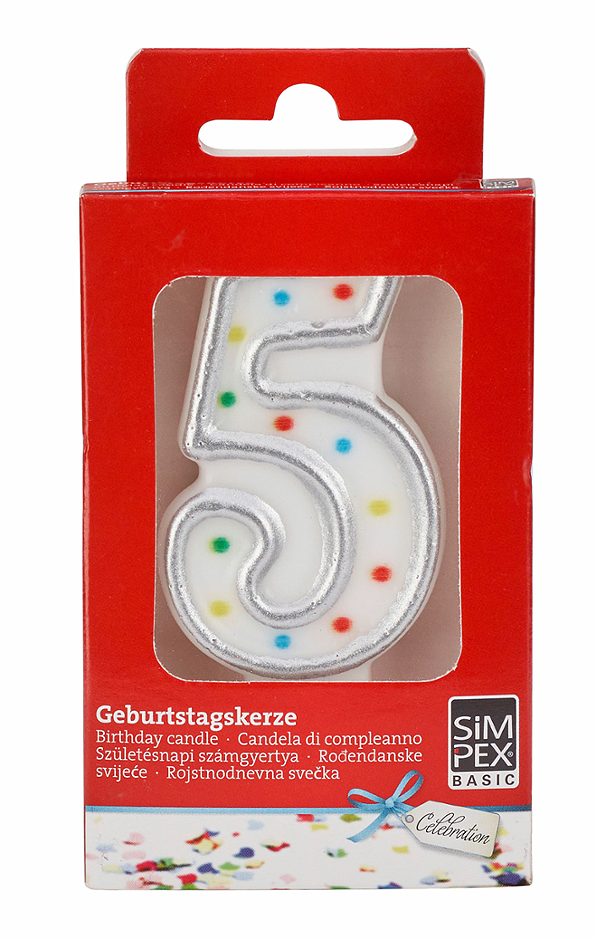 SIMPEX BASIC Celebration Kerzen 5er