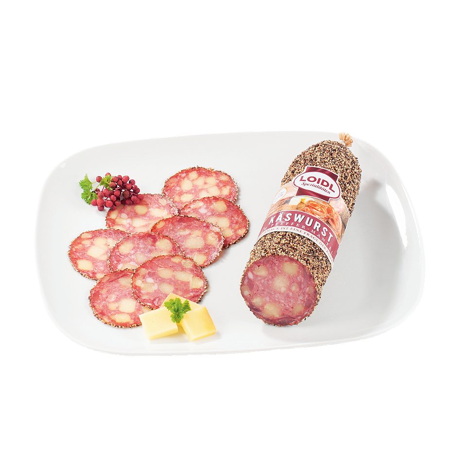Loidl Käswurst mit schwarzem Pfeffer 1 KG