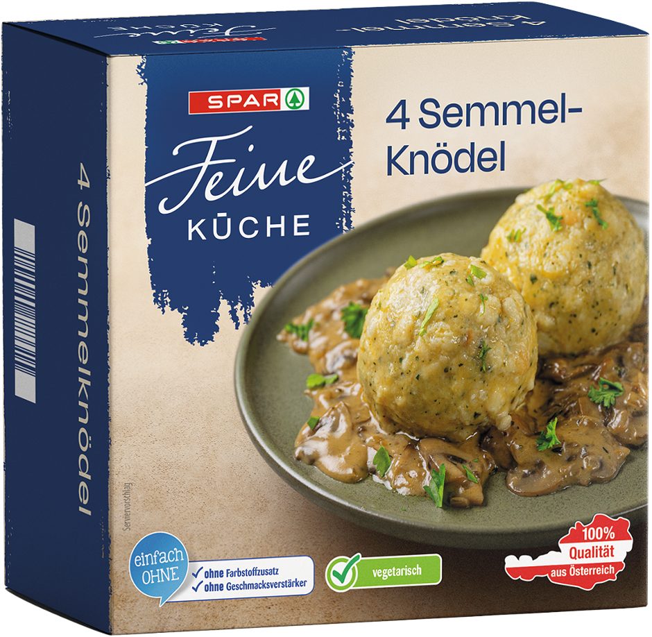 SPAR Feine Küche Semmelknödel 4 Stück 400 G