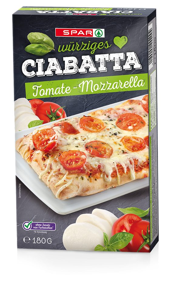 SPAR Ciabatta Tomate - Mozzarella 180 G