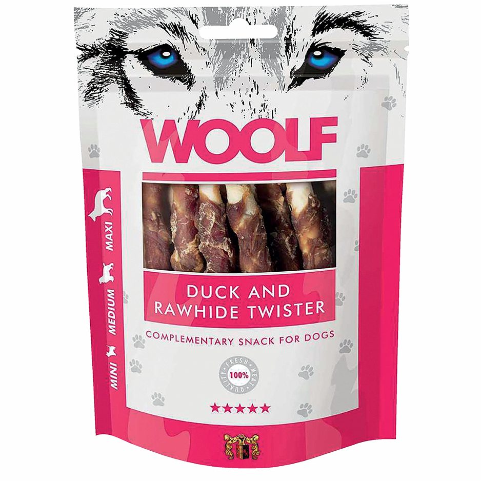Woolf Hundesnack Duck Rahwide Twister 100 G