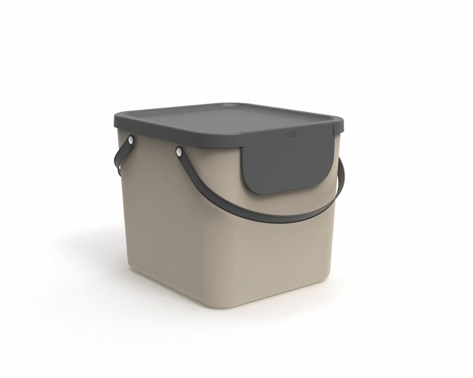 Rotho Recycling Müllsystem ALBULA 40L cappuccino Capuccino