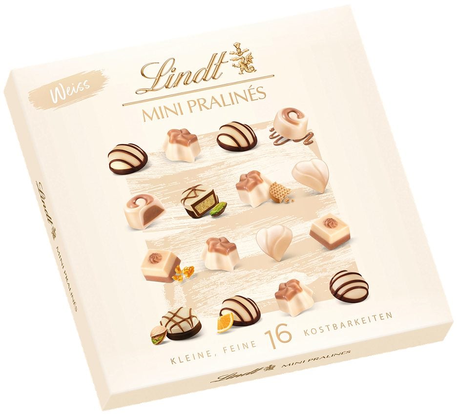 Lindt Mini Pralinés Weiß 85 G