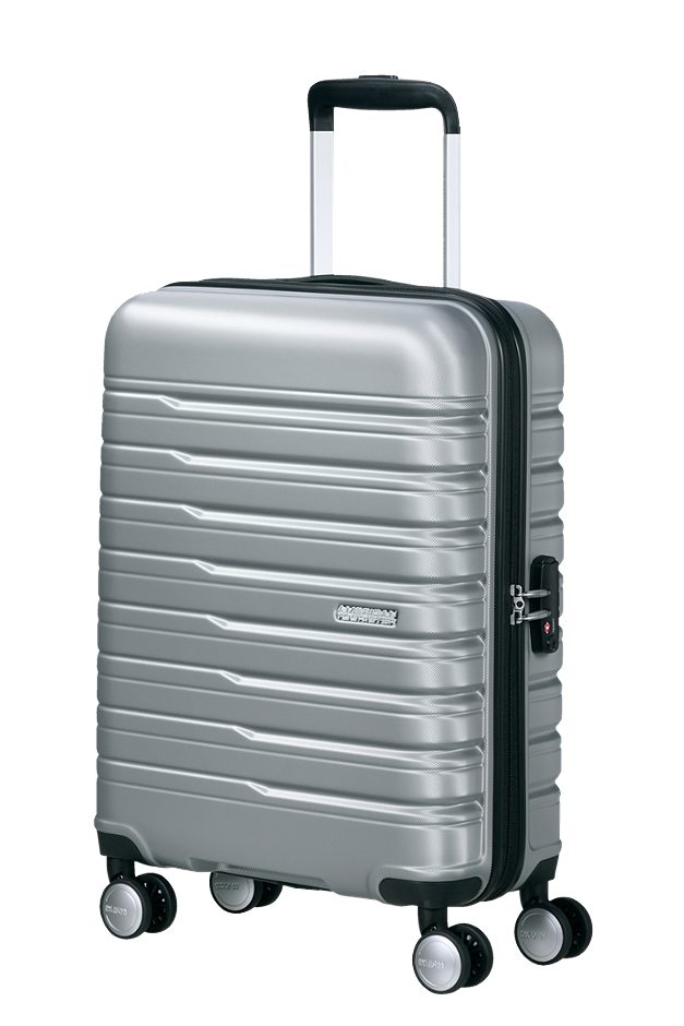 American Tourister Flashline Spinner 55cm Silver