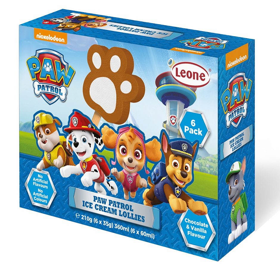 Leone Paw Patrol Ice Cream Lollies 6 Stück 360 ML