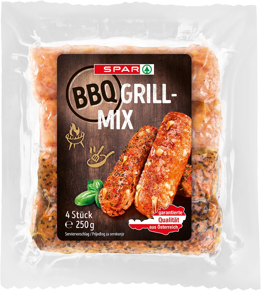 SPAR BBQ Grillmix 4 Stück 250 G